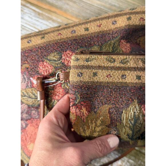 Vintage Bueno Tapestry Carpet Bag Y2K Mary Poppins Autumn Grannycore Cottage - Picture 7 of 11